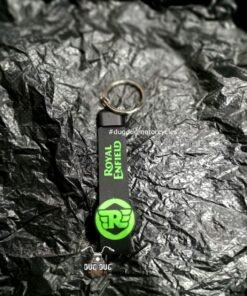 Royal Enfield Rubber Keychain Type 1 - Green