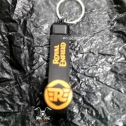 Royal Enfield Rubber Keychain Type 3 - Orange