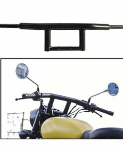 Dug Dug Bullet Handlebar Curved Pipe/Handle Bar Rod Black for Royal Enfield Bullet All Models