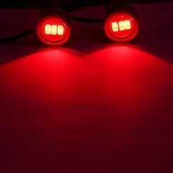 New Triple LED Motorcycle Strobe Lights - Red