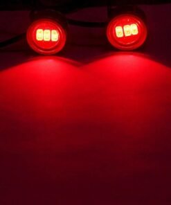 New Triple LED Motorcycle Strobe Lights - Red