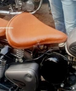 Harley aka Kabir Singh Slim Seat for Royal Enfield Classic, Standard, Electra - Tan Brown