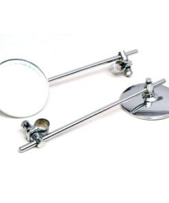 Retro Classic Side Mirrors for All Motorcycles (Handle Mount)