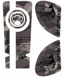 New 3D Fuel Tank Protector and Cap Sticker with Left and Right Knee Pad Vinyl for Royal Enfield Himalayan Tank Pad Type 2