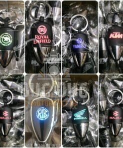 LED Keychain for Royal Enfield, Honda, Bajaj, Suzuki, Yamaha Motorcycle Riders