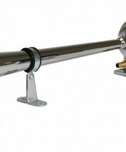 HELLA Chrome Air 1-Trumpet Horn Kit for all Motorcycles (12V,115 dB @ 2m)