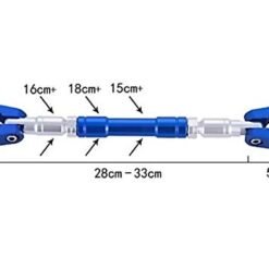 Aluminium Adjustable Handle Bar Rod Cross Bar for All Motorcycle (Blue)