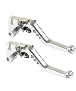 MOXI Adjustable Brake Clutch Levers for Royal Enfield (Silver)
