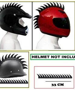 Helmet Spikes for All Motorcycles Dirt Bike & Normal Helmets (Black)