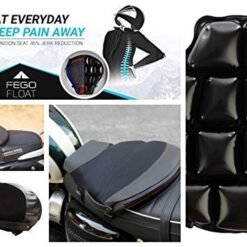 FEGO Float No Back Pain Air Suspension Seat Add-on for Bikes (Black)
