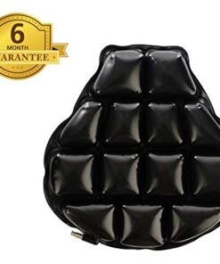 FEGO Float No Back Pain Air Suspension Seat Add-on for Bikes (Black)