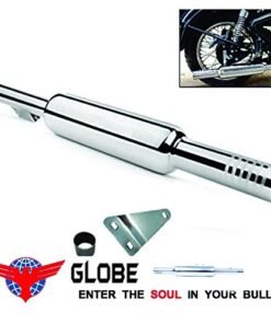 Mini Punjab Short Bottle Choti Dholki Empty Free Flow Exhaust Silencer for Royal Enfield Classic, Standard, Electra