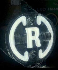 7 Inch Full Ring LED Headlight R Logo for Royal Enfield