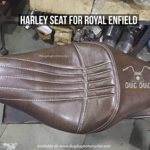 Harley Seat for Royal Enfield - Brown