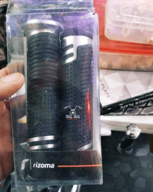 Rizoma Handle Grip for All Motorcycles - Black Silver