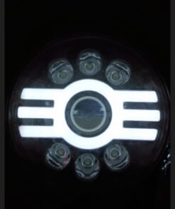 New 7 Inch Full Ring LED Headlight Tri DRL for Royal Enfield