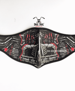 Black Velcro Face Mask for Motorcycle Riders