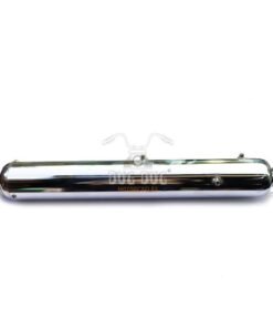 Dug Dug Replica Exhaust with Ceramic Wool for Royal Enfield Classic 350/500 - Chrome