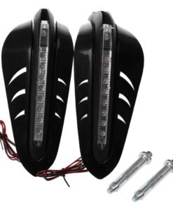 LED Hand Protectors for All Motorcycles – Black
