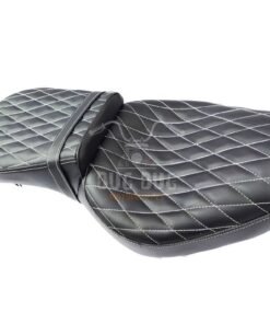 Dug Dug Cross Stitch Long Cruiser Seat for Royal Enfield