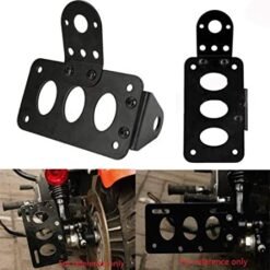 Side Mount Motorcycle License Plate Number Plate Bracket Fit for Chopper Accessories Black License Plate Bracket