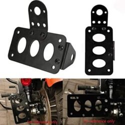 Side Mount Motorcycle License Plate Number Plate Bracket Fit for Chopper Accessories Black License Plate Bracket