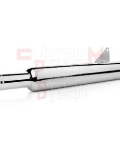 Big Punjab Dholki Empty Free Flow Bullet Exhaust Silencer BS3-BS4-BS6 (Chrome)