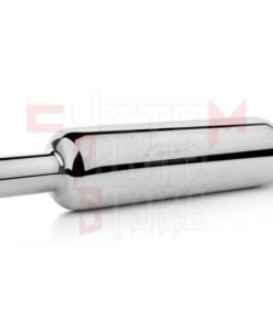 Mini Punjab Dholki Short Bottle Empty Free Flow Bullet Exhaust Silencer BS3-BS4-BS6 (Chrome)