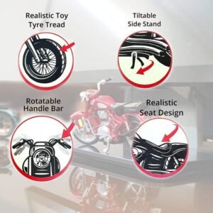 Royal Enfield Bullet Bike Miniature/Scale Model Black - Dug Dug Motorcycles