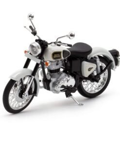 Royal Enfield Classic 350 Miniature Scale Model Mini 3D Scale Model/Miniature - Ash White