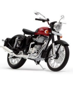 Royal Enfield Classic 350 Miniature Scale Model Mini 3D Scale Model/Miniature - Redditch Red