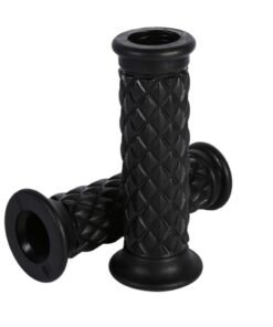Dug Dug Custom Soft Rubber Hand Grips for All Motorcycles - Black