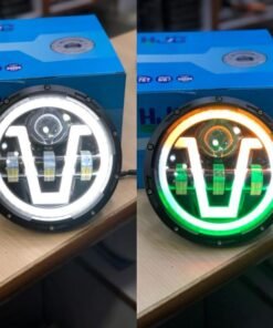 New 7 Inch 90 watts Tiranga LED Headlight for Royal Enfield Classic, Standard, Electra Models