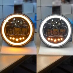 7 Inch 90 watts LED Headlight for Royal Enfield Classic, Standard, Electra Models