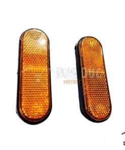 Dug Dug ABS Shocker Reflector for Royal Enfield Classic, Standard, Electra, Thunderbird (Set of 2Pc.)