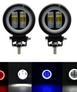 3 Inch 40W LED Fog Light with LED Round DRL Angel Eye for bikes