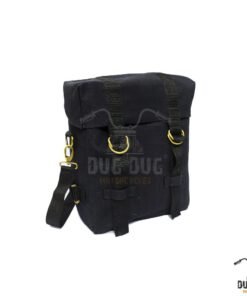 Dug Dug Canvas Bag Saddle Bag for Royal Enfield Classic 350/500 – Black - 1pc