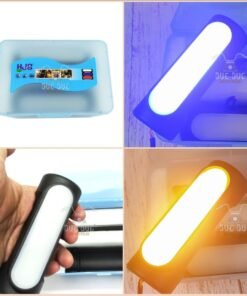 Leg Guard LED DRL Turn Signal Indicator Hazard Lights Crash Bar for Motorcycles - Blue