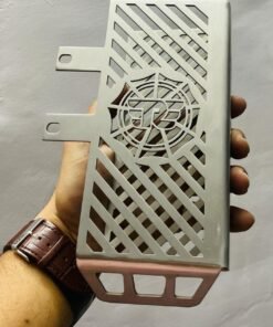 Brushed Stainless Steel Radiator Guard for Royal Enfield Himalayan