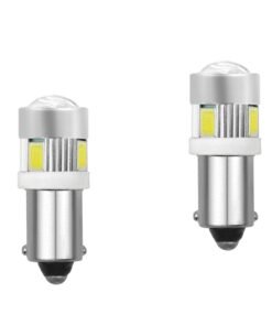 6 SMD LED Projector Bulb Tiger Eye for Royal Enfield Classic Standard Electra - White