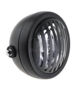 Dug Dug 7 Inch Bobber Chopper Headlight for Modification - White Glass Stripe