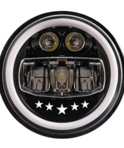 7 Inch Star Design 90w LED Headlight with DRL for Royal Enfield All Models
