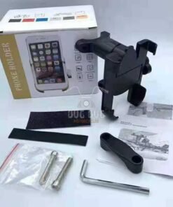 Universal Aluminium Metal Phone Mobile Holder Motorcycle Bike 360 Degree Rotation