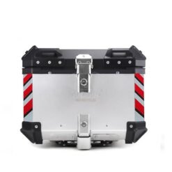 45L Motorcycle Aluminum Top Box Universal Fitment Travel Luggage Storage