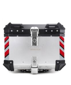 45L Motorcycle Aluminum Top Box Universal Fitment Travel Luggage Storage