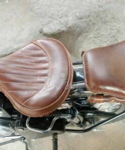 Dug Dug Kabir Singh Seat Gunmetal Brown for Royal Enfield Classic Standard Electra