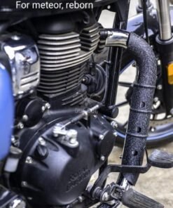 Dug Dug Heat Shield Protection Guard for Royal Enfield Classic Reborn and Meteor 350 - Black Mesh