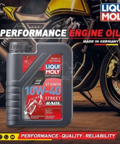 Liqui Moly 10W-40 Street Race Fully Synthetic Motorbike Performance Pack Engine Oil - 1L