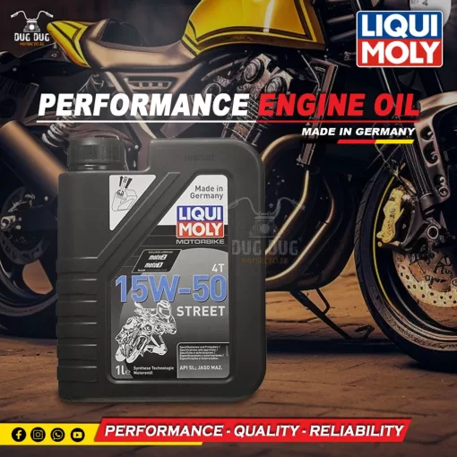 liqui moly performance pack engine oil 15w-50 Street dug dug motorcycles_001