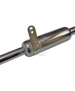 Dug Dug Original K-Indori 3 Baffle Exhaust for Royal Enfield Classic Standard Electra - Chrome